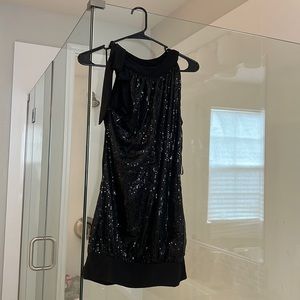Black sequin dress / top
